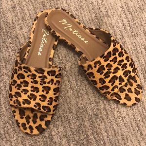 Matisse leopard slides